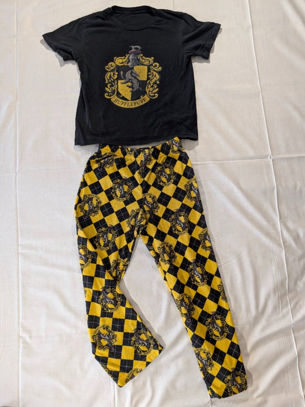 Hufflepuff Harry Potter Wizarding World Kids Pajamas Size 7-8
